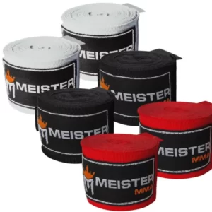 Handwraps for Boxing or MMA by Meister 3 Pack